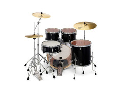 Pearl EXX725S/C Drum Kit Jet Black image 4