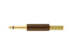 Fender Deluxe 10ft Straight Instrument Cable, Tweed image 2