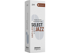D'Addario Woodwinds Select Jazz Unfiled Baritone Saxophone Reeds Strength 3 Medium image 4
