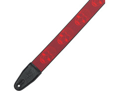 Guitar Strap, Skulls Red image 2