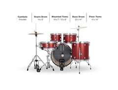 Ludwig Accent CS Combo 5 Piece image 2