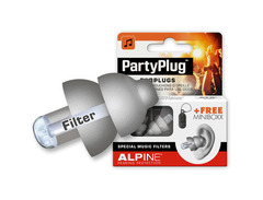Alpine Hearing Protection Partyplug Earplugs Silver image 2
