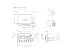 Gotoh NS510TS-FE1 ST Style 2-Point Tremolo image 3