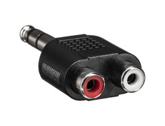 Hosa GPR-484 1/4-inch TRS Male to Dual Female RCA Adapter image 2