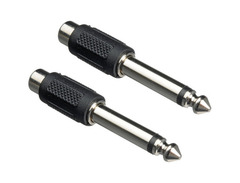 Hosa GPR-101 RCA Female to 1/4 inch TS Male Adapter image 2