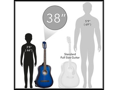 Ashthorpe 38-inch Beginner Acoustic Guitar Package image 4
