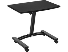 Seville Classics Airlift Mobile Height Adjustable Laptop Stand, Flat (24") image 3