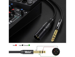 Veetop 1/4 Inch TRS to XLR Male Cable image 2