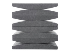 Vicoustic Cinema Round Premium Acoustic Absorption Panels - Gray, 8-pack image 3