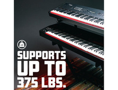 Gator Frameworks GFW-KEY-Z2000 2-tier Z-style Adjustable Keyboard Stand image 3