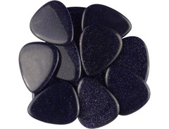 Exotic Plectrums Handmade Ultra Heavy Gauge Blue Sandstone Stone Pick image 2