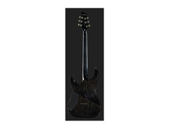 Flamed Maple See Thru Black Sample/Prototype Electric Guitar image 3
