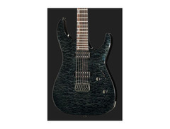 Flamed Maple See Thru Black Sample/Prototype Electric Guitar image 4