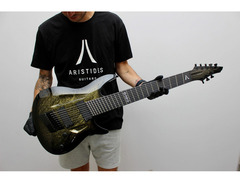Aristides Guitars 080S Multiscale with Evertone Bridge image 2