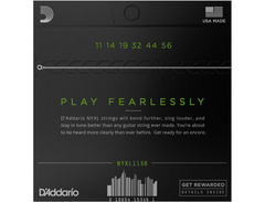 D'Addario NYXL Nickelwound Guitar Strings (11-56) image 2