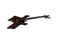 B.C. Rich Warlock w/ Tribal Fire Electric Guitar image 2