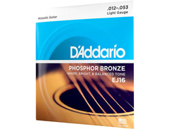 D'Addario EJ16 Phosphor Bronze .012-.053 Acoustic Guitar Strings image 3