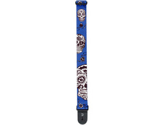 D'Addario Planet Wave Sugar Skull Blue Strap image 2