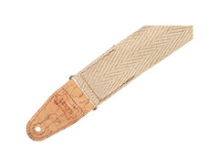 Levy's MH8P 2 inch Wide Hemp Guitar Strap Natural image 4
