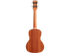 Luna Guitars Tattoo Mahogany Concert Acoustic-Electric Ukulele Mahogany with Tattoo Laser Etching and Satin Finish image 3