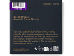 Dunlop 80/20 Bronze Acoustic Guitar Strings 11-52 Medium/Light image 2