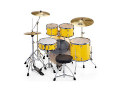 TAMA Imperialstar 4-Piece Drum Kit Platinum Grey Finish image 4
