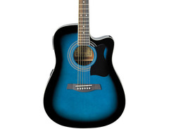 Ibanez V70CE Acoustic Electric Guitar Blue Sunburst image 2