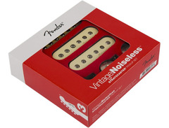 Fender Stratocaster Vintage Noiseless Pickup Set Black image 2
