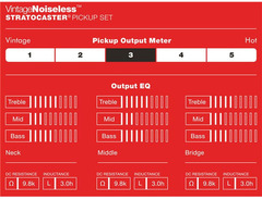 Fender Stratocaster Vintage Noiseless Pickup Set Black image 3