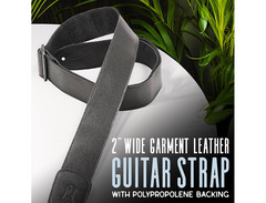 Levy's Leathers M7GP-BRN 2" Garment Leather Guitar Strap image 2