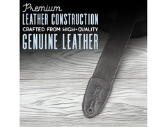 Levy's Leathers M7GP-BRN 2" Garment Leather Guitar Strap image 4