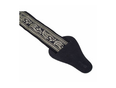 Get'm Get'm Rock'N'Roll Blk&Gld Brocade 2" Guitar Straps image 4