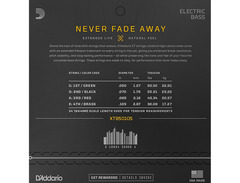 D'Addario EXL160M Nickel Wound Medium Bass Strings (50-105) image 2