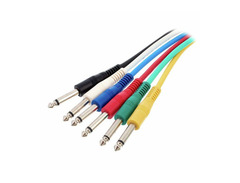 Musician's Gear Standard Instrument Patch Cable 6 in. Black image 2