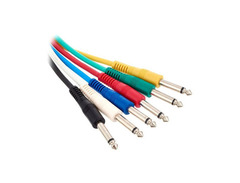 Musician's Gear Standard Instrument Patch Cable 6 in. Black image 3