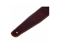 Fender broken in leather strap red image 2