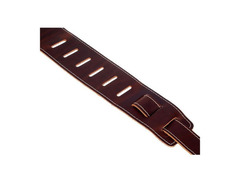 Fender broken in leather strap red image 3