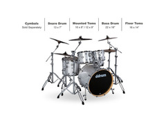 ddrum Dominion Birch 5-piece Shell Pack image 2