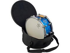 Dixon Cornerstone 14x6.5″ Titanium Plated Hammered Steel Snare Blue image 2