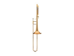 Yamaha YSL-448G Intermediate Trombone - F-Attachment - Clear Lacquer - Gold Brass Bell image 2