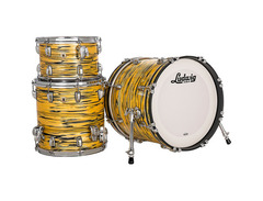 Ludwig Classic Maple Blue Olive Oyster Jazzette Drums Shell Kit image 4