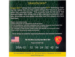 DR Strings DSA-12 Dragon Skin K3 Coated Acoustic Strings Medium image 2