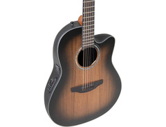 Ovation CS24P-ABLKW-G Celebrity Exotic Selection Acoustic-electric Guitar - Black Burst image 3
