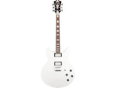 D'Angelico Premier DC Semi-Hollow Double Cutaway with Stop-Bar Tailpiece, No F Holes image 3