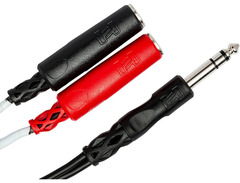 Hosa YPP-117 Stereo Breakout Cable - 1/4 inch TRS Male to Left and Right 1/4 inch TS Female image 2