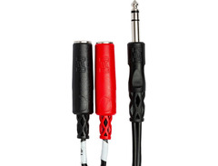 Hosa YPP-117 Stereo Breakout Cable - 1/4 inch TRS Male to Left and Right 1/4 inch TS Female image 3