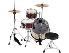 SPL Lil' Kicker 3-Piece Junior Drum Set Dark Red image 2
