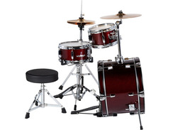SPL Lil' Kicker 3-Piece Junior Drum Set Dark Red image 3