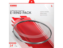 Evans E-Ring 14" Clear Snare 1" image 2