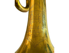 F.E. Olds Ambassador A-10 Trumpet Early Los Angeles Factory Production Yellow Brass image 4